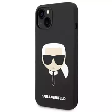 Etui Karl Lagerfeld KLHMP14MSLKHBK für iPhone 14 Plus 6,7" Hardcase Silikon Karl`s Head Magsafe