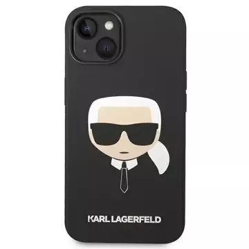 Etui Karl Lagerfeld KLHMP14MSLKHBK für iPhone 14 Plus 6,7" Hardcase Silikon Karl`s Head Magsafe