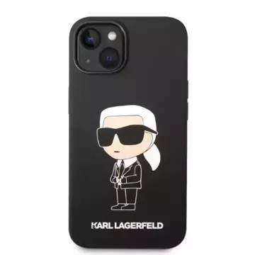 Etui Karl Lagerfeld KLHMP14SSNIKBCK für iPhone 14 6,1" Hardcase Silikon Ikonik Magsafe