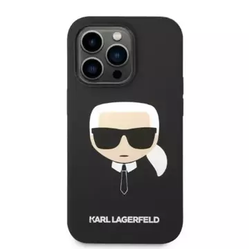 Etui Karl Lagerfeld KLHMP14XSLKHBK für iPhone 14 Pro Max 6,7" Hardcase Silikon Karl`s Head Magsafe czarny/black