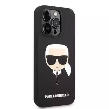 Etui Karl Lagerfeld KLHMP14XSLKHBK für iPhone 14 Pro Max 6,7" Hardcase Silikon Karl`s Head Magsafe czarny/black