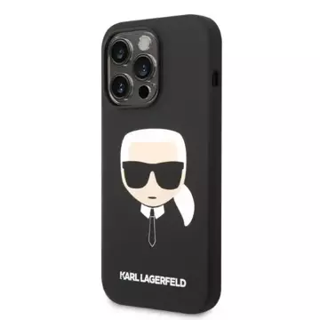 Etui Karl Lagerfeld KLHMP14XSLKHBK für iPhone 14 Pro Max 6,7" Hardcase Silikon Karl`s Head Magsafe czarny/black