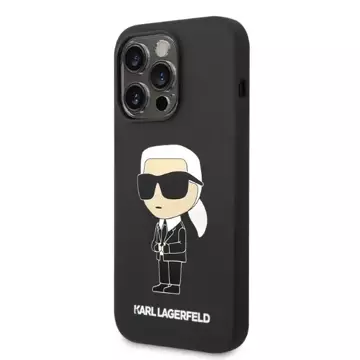 Etui Karl Lagerfeld KLHMP14XSNIBCK für iPhone 14 Pro Max 6,7" Hardcase Silikon Ikonik Magsafe czarny/black