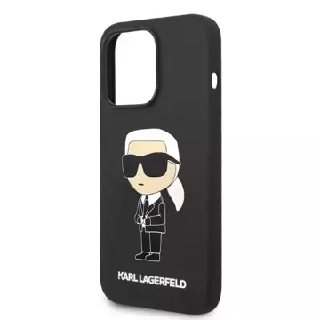 Etui Karl Lagerfeld KLHMP14XSNIBCK für iPhone 14 Pro Max 6,7" Hardcase Silikon Ikonik Magsafe czarny/black