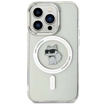 Etui Karl Lagerfeld KLHMP15LHFCCNOT für iPhone 15 Pro 6,1" transparentes Hardcase IML Choupette MagSafe