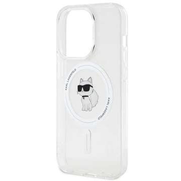 Etui Karl Lagerfeld KLHMP15LHFCCNOT für iPhone 15 Pro 6,1" transparentes Hardcase IML Choupette MagSafe