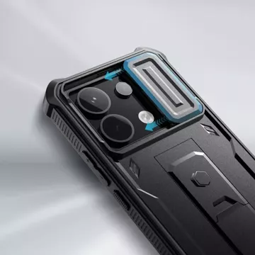 Etui Kevlar Cam für Xiaomi Redmi Note 13 Pro 5G / Poco X6 5G Schwarz