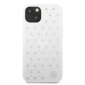 Etui Mercedes MEHCP13SESPWH für iPhone 13 mini 5,4" Hardcase Silbernes Sternenmuster