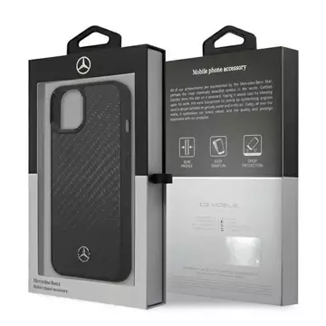 Etui Mercedes MEHCP13SRCABK für iPhone 13 mini 5,4" Carbon Hardcase Dynamic Line