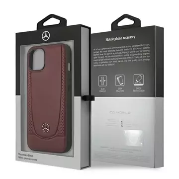 Etui Mercedes MEHCP14MARMRE für Apple iPhone 14 Plus 6,7" Hardcase Leder Urban Bengale