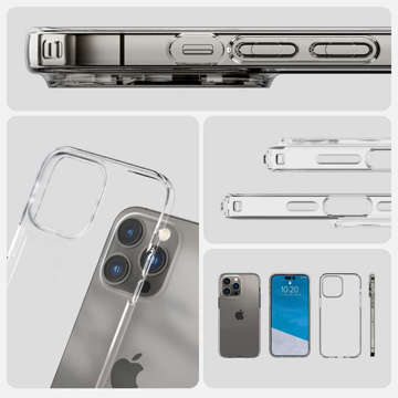 Etui Obudowa Hülle Spigen Liquid Crystal für Apple iPhone 14 Pro Crystal Clear