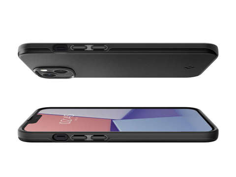 Etui Obudowa Hülle Spigen Thin Fit für Apple iPhone 13 Schwarz