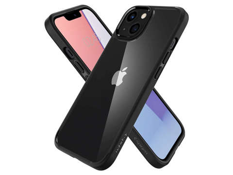 Etui Obudowa Hülle Spigen Ultra Hybrid für Apple iPhone 13 Mattschwarz