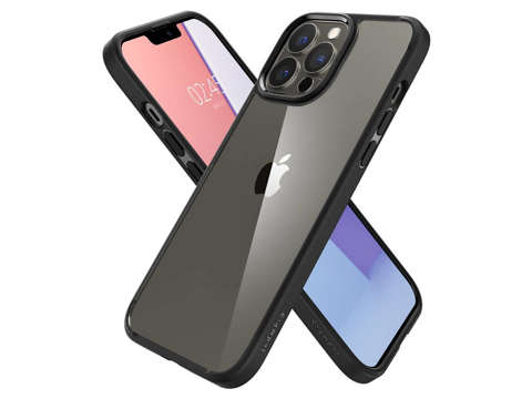 Etui Obudowa Hülle Spigen Ultra Hybrid für Apple iPhone 13 Pro Mattschwarz