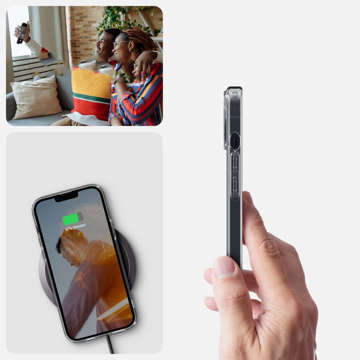 Etui Obudowa Hülle Spigen Ultra Hybrid für Apple iPhone 14 Crystal Clear