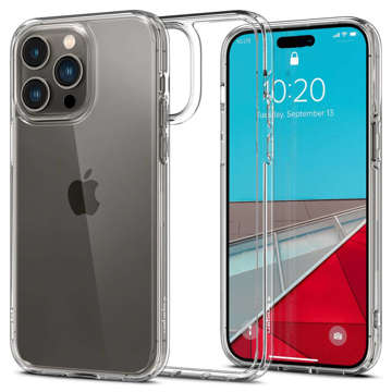 Etui Obudowa Hülle Spigen Ultra Hybrid für Apple iPhone 14 Pro Max Crystal Clear