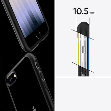 Etui Obudowa Hülle Spigen Ultra Hybrid für Apple iPhone 7/ 8/ SE 2020/ 2022 Frost Black