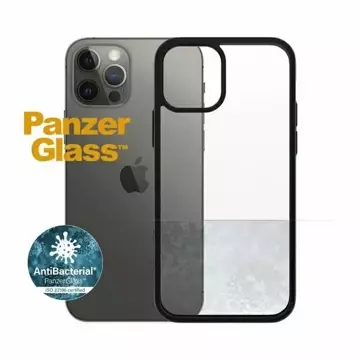 Etui PanzerGlass ClearCase für iPhone 12/12 Pro 6,1" Antibacterial czarny/black