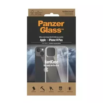 Etui PanzerGlass HardCase für iPhone 14 Plus 6,7" Antibakteriell Militärqualität transparent 0403