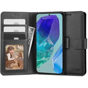 Etui Portemonnaie Wallet für Samsung Galaxy M55 5G Black