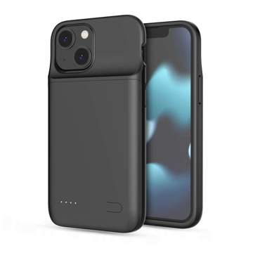 Etui Powerbank PowerCase 4700mAh für Apple iPhone 12 Mini / 13 Mini Schwarz