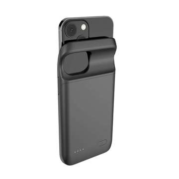 Etui Powerbank PowerCase 4700mAh für Apple iPhone 12 Mini / 13 Mini Schwarz