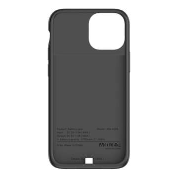 Etui Powerbank PowerCase 4700mAh für Apple iPhone 12 Mini / 13 Mini Schwarz