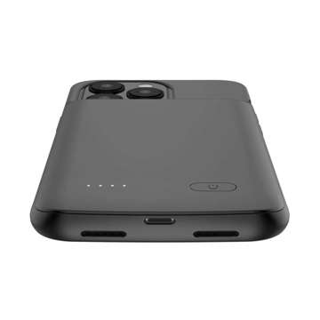 Etui Powerbank PowerCase 4800mAh für Apple iPhone 13 / 13 Pro Schwarz