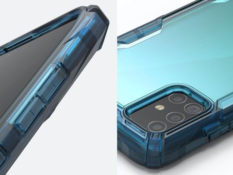 Etui Ringke Fusion X für Samsung Galaxy A51 Space Blue