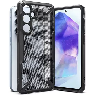 Etui Ringke Fusion X für Samsung Galaxy A55 5G Camo Black