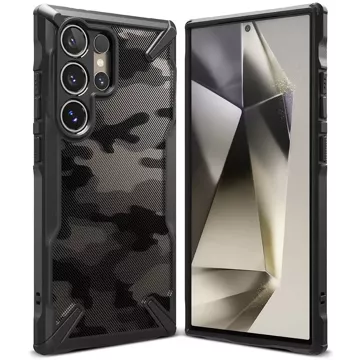 Etui Ringke Fusion X für Samsung Galaxy S24 Ultra Camo Black