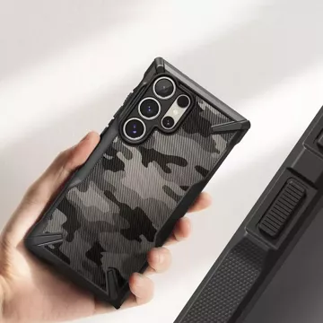 Etui Ringke Fusion X für Samsung Galaxy S24 Ultra Camo Black