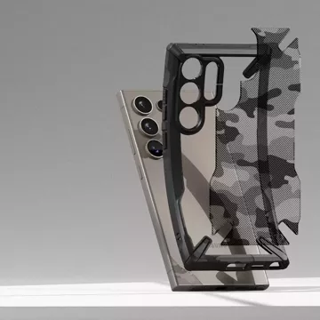 Etui Ringke Fusion X für Samsung Galaxy S24 Ultra Camo Black