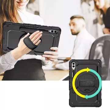 Etui Solid360 für Samsung Galaxy Tab S9 Plus 12.4 X810 / X816B Schwarz