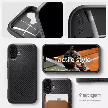 Etui Spigen Core Armor für Apple iPhone 16 Mattschwarz