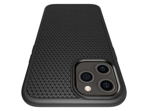 Etui Spigen Liquid Air für Apple iPhone 12/ 12 Pro 6.1 Mattschwarz