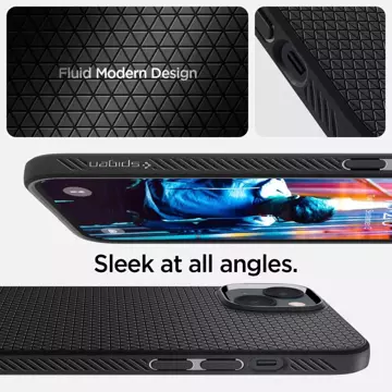 Etui Spigen Liquid Air für Apple iPhone 14 Plus Mattschwarz