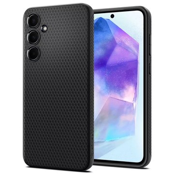 Etui Spigen Liquid Air für Samsung Galaxy A55 5G Mattschwarz