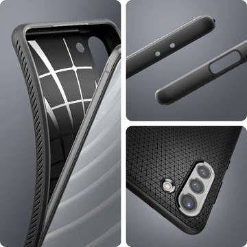 Etui Spigen Liquid Air für Samsung Galaxy S21 Mattschwarz