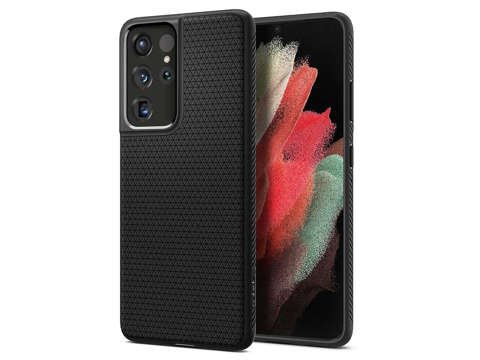 Etui Spigen Liquid Air für Samsung Galaxy S21 Ultra Mattschwarz