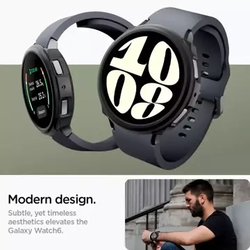 Etui Spigen Liquid Air für Samsung Galaxy Watch 6 (44 mm) mattschwarz