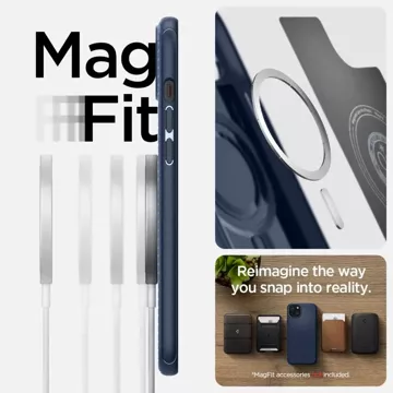 Etui Spigen Mag Armor Magsafe für Apple iPhone 15 Plus Mattschwarz