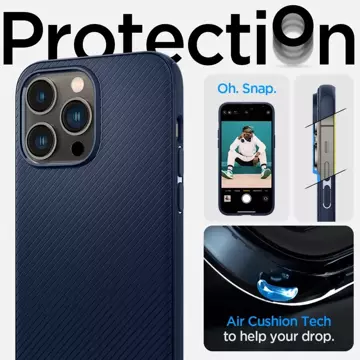 Etui Spigen Mag Armor für Apple iPhone 14 Pro Max Marineblau