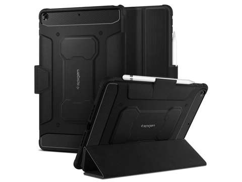 Etui Spigen Rugged Armor Pro Pencil für Apple iPad 10.2 2019/2020/2021 7/8/9Gen Schwarz