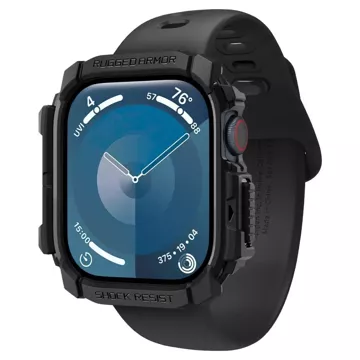 Etui Spigen Rugged Armor „Pro“ für Apple Watch 10 (42 MM) Mattschwarz