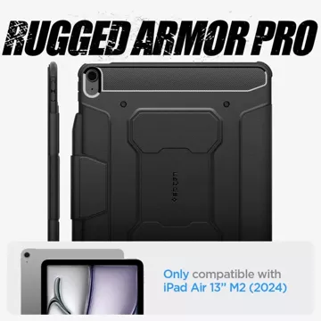 Etui Spigen Rugged Armor „Pro“ für Apple iPad Air 13 2024 Schwarz