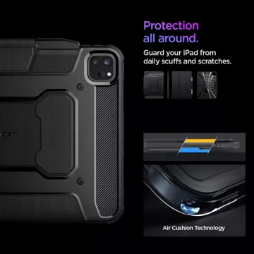 Etui Spigen Rugged Armor „Pro“ für Apple iPad Pro 11 5 / 2024 Schwarz