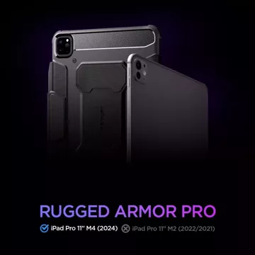 Etui Spigen Rugged Armor „Pro“ für Apple iPad Pro 11 5 / 2024 Schwarz