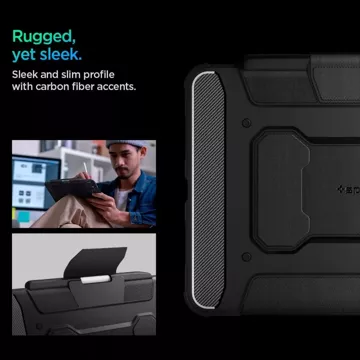 Etui Spigen Rugged Armor „Pro“ für Apple iPad Pro 11 5 / 2024 Schwarz