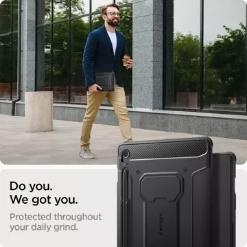 Etui Spigen Rugged Armor „Pro“ für Samsung Galaxy Tab S9 FE 10.9 X510 / X516B Schwarz